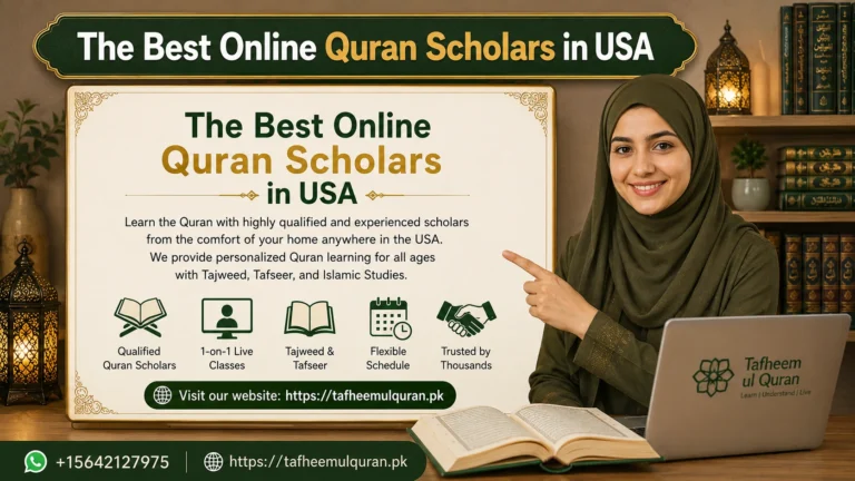 Best online Quran scholars in USA teaching Tajweed and Hifz with Al-Azhar certified male and female tutors