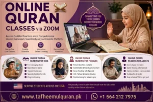 Online Quran Classes via Zoom for Kids and Adults in the USA